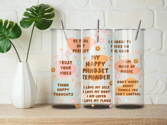 Happy mindset tumbler